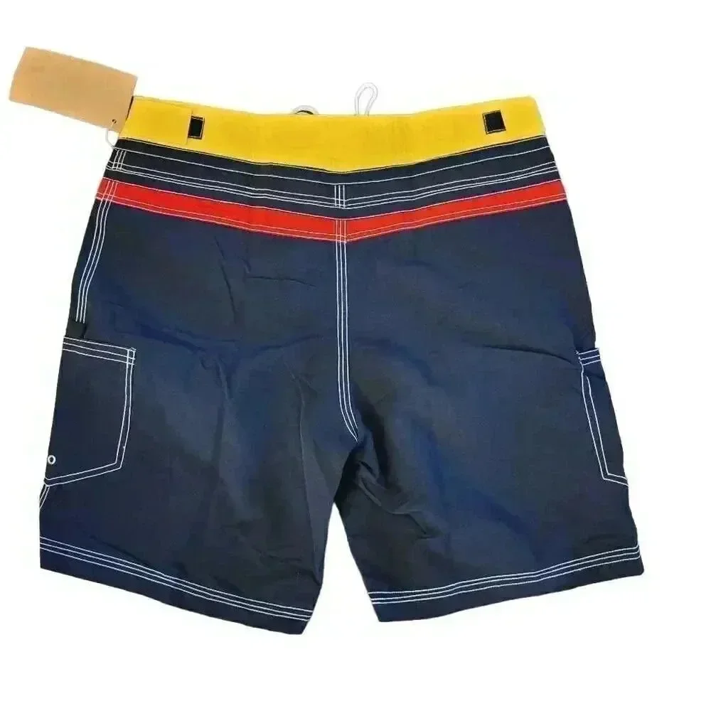 Jocko Watchdog Men's Navy/Red/Yellow Nylon Board Shorts NEW
